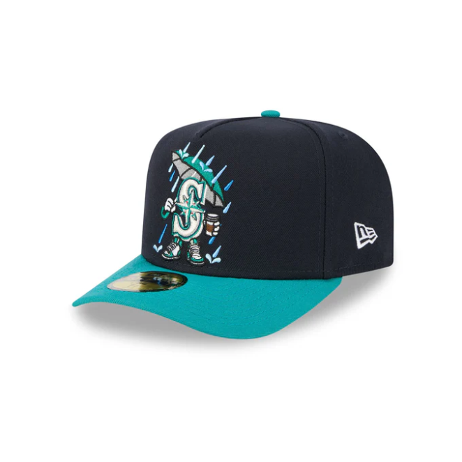 Seattle Mariners Cartoon Team Color 9Fifty A-Frame Snapback