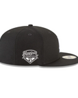 Los Angeles Dodgers Black On White 2025 World Series Champions Side Patch 59Fifty Fitted