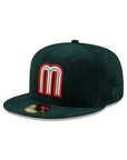 Mexico World Baseball Classic WBC Mexican Flag SP Dark Green Corduroy 59Fifty Fitted