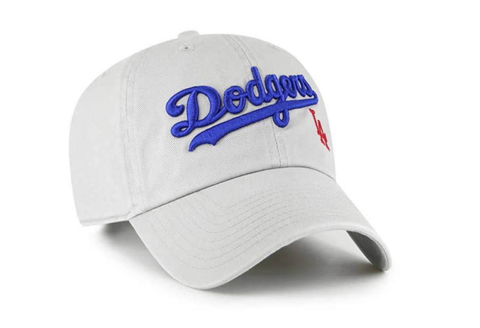 \'47 Dodgers White Cap with Blue Script Logo tan-los-angeles-dodgers-script  main image 2