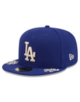 Los Angeles Dodgers Royal Wordmark Script 59Fifty Fitted
