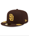 San Diego Padres Brown Wordmark Script 59Fifty Fitted