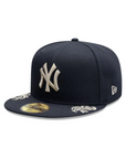 New York Yankees Navy Wordmark Script 59Fifty Fitted