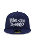 USA Script Navy 250th Anniversary SP 59Fifty Fitted