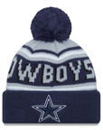 Dallas Cowboys Team Color Cuff Pom Knit Beanie