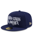 USA Script Navy 250th Anniversary SP 59Fifty Fitted