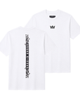 CrownMinded Twin Shot Vertical Graphic Tee - White