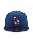 Los Angeles Angels Of Anaheim 2 Tone Blue LA Wings Diamond SP 59Fifty Fitted