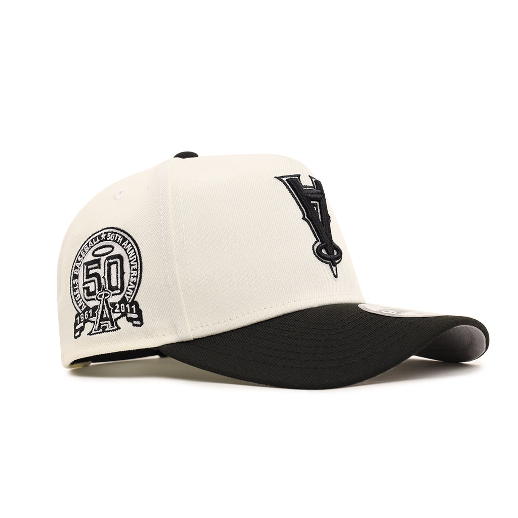 Anaheim Angels Upside Down Chrome Black Tone 50th Anniversary SP