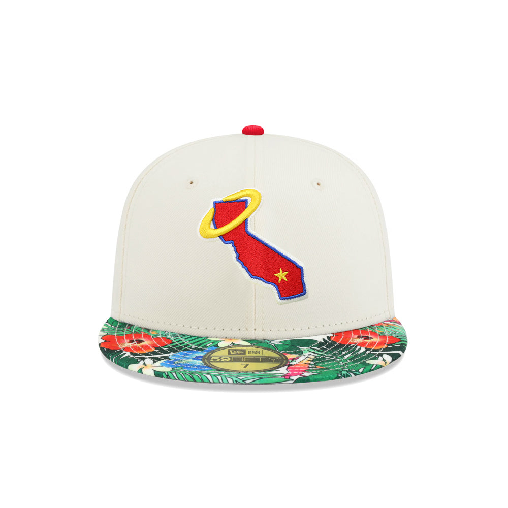 California Angels Chrome Floral 2 Tone MLB Batterman SP 59Fifty Fitted