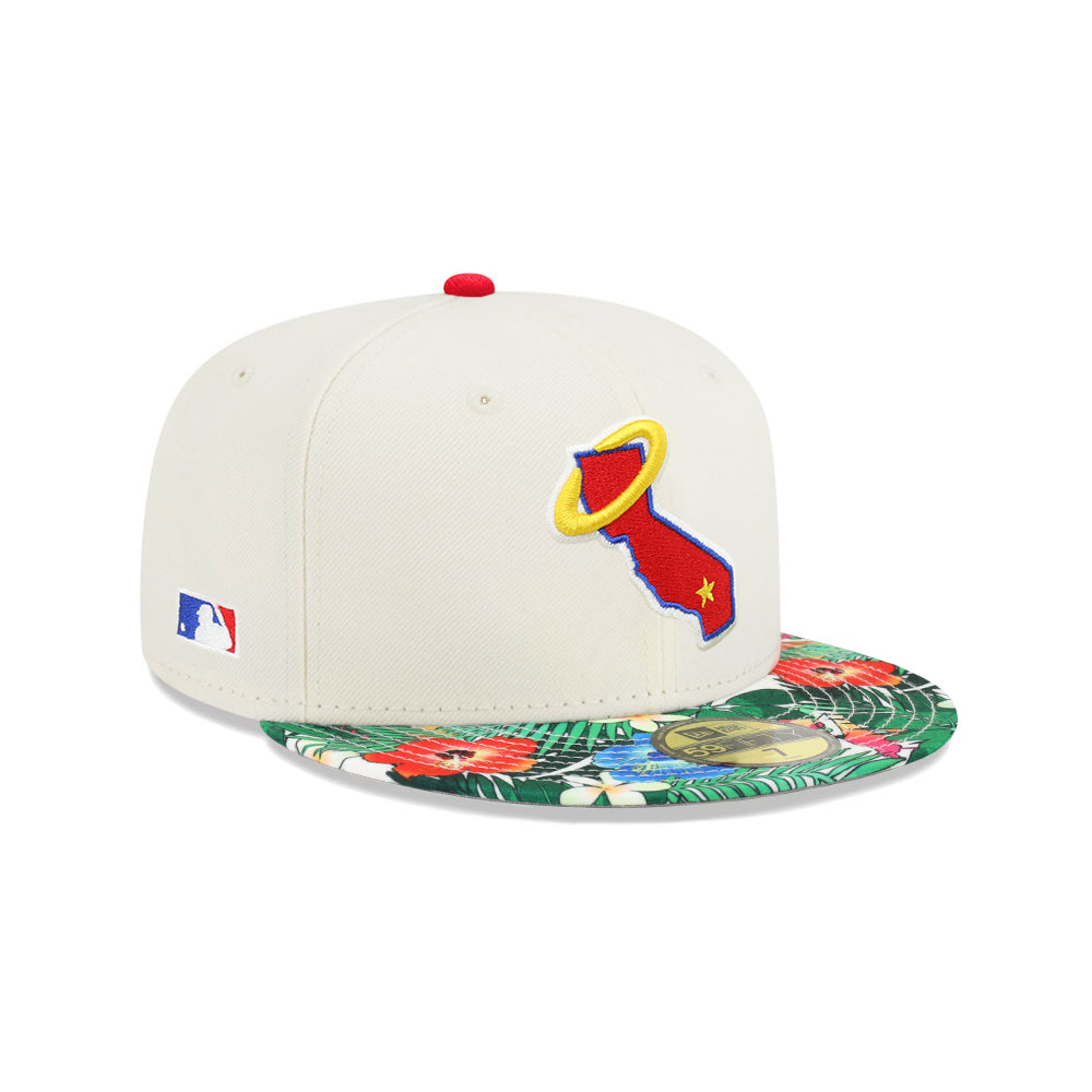 California Angels Chrome Floral 2 Tone MLB Batterman SP 59Fifty Fitted