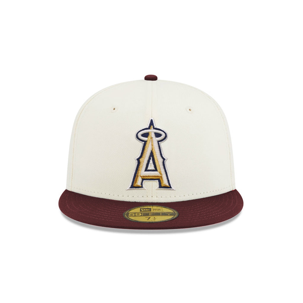 Anaheim Angels Chrome Maroon 2 Tone 50th Anniversary SP 59Fifty Fitted
