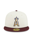 Anaheim Angels Chrome Maroon 2 Tone 50th Anniversary SP 59Fifty Fitted