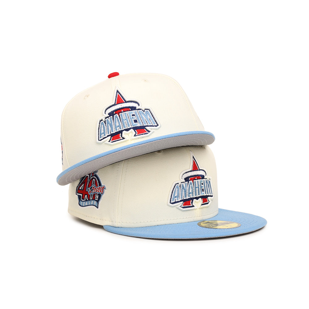 Anaheim Angels Chrome Sky Blue 2 Tone 40th Anniversary SP 59Fifty Fitted
