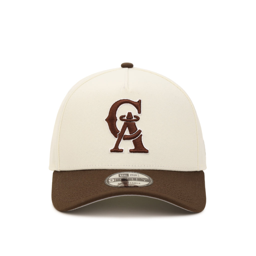 California Angels Chrome Brown 2 Tone 9Forty A-Frame Snapback