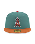 Anaheim Angels Pine Green Brown 2 Tone Angel Stadium SP 59Fifty Fitted