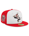 Los Angeles Angels Rally Monkey Mascot Red White 50th Anniversary SP 59Fifty Fitted