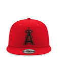 Los Angeles Angels Of Anaheim Scarlet Red On Black MLB 9Fifty Snapback