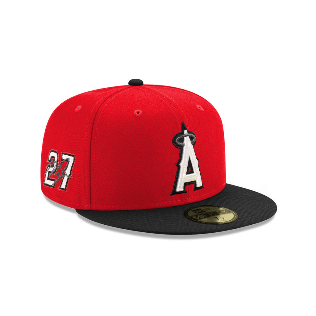 Anaheim Angels Red Black 2 Tone Mike Trout 27 SP 59Fifty Fitted