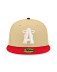 Anaheim Angels Vegas Gold Scarlet 2 Tone City Connect Logo SP 59Fifty Fitted