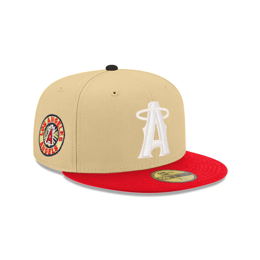 Anaheim Angels Vegas Gold Scarlet 2 Tone City Connect Logo SP 59Fifty Fitted