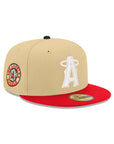 Anaheim Angels Vegas Gold Scarlet 2 Tone City Connect Logo SP 59Fifty Fitted