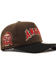 Anaheim Angels Walnut Black 2 Tone 50th Anniversary SP 9Forty A-Frame Snapback