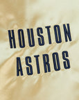 Mitchell & Ness Houston Astros Lightweight Gold Satin Jacket