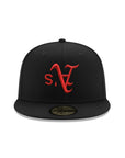 Oakland Athletics Upside Down Black Battle Of The Bay SP 59Fifty Fitted