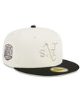 Oakland Athletics Upside Down Chrome Black 2 Tone 50th Anniversary SP 59Fifty Fitted