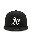 Oakland Athletics Black on White 59Fifty Fitted