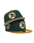 Oakland Athletics Dark Green Gold 2 Tone 50th Anniversary SP 59Fifty Fitted