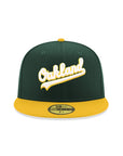 Oakland Athletics Green Yellow 2 Tone Oakland 1852 Flag SP 59Fifty Fitted