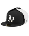 Oakland Athletics Dog Ear Black On White 59Fifty Fitted