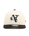 Oakland Athletics Upside Down Chrome Black 2 Tone 9Fifty A-Frame Snapback
