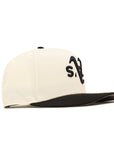 Oakland Athletics Upside Down Chrome Black 2 Tone 9Fifty A-Frame Snapback