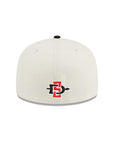San Diego State Aztecs Chrome Black 2 Tone Aztec Calendar SP NCAA 59Fifty Fitted