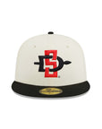 San Diego State Aztecs Chrome Black 2 Tone Aztec Calendar SP NCAA 59Fifty Fitted