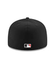 Los Angeles Dodgers Black On White Upside Down Logo 59Fifty Fitted