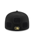Los Angeles Dodgers Black Gold Velcro All Over Patches 59Fifty Fitted