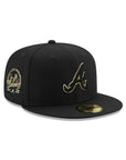 Atlanta Braves Black Metallic Gold 40th Anniversary SP 59Fifty Fitted