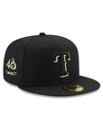 Texas Rangers Black Metallic Gold 40th Anniversary SP 59Fifty Fitted