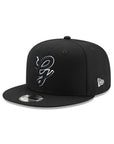 Generales De Durango Club De Beisbol Black On Black White Outline 9Fifty Snapback