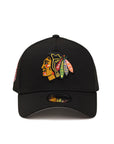 Chicago Blackhawks 42nd All Star Game SP NHL Black 9Forty A-Frame Snapback