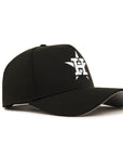 Houston Astros Black On White 9Forty A-Frame Snapback