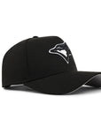 Toronto Blue Jays Black On White 9Forty A-Frame Snapback