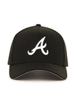 Atlanta Braves Black On White 9Forty A-Frame Snapback