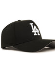 Los Angeles Dodgers Black On White 9Forty A-Frame Snapback
