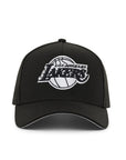 Los Angeles Lakers Black On White 9Forty A-Frame Snapback