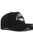 Los Angeles Lakers Black On White 9Forty A-Frame Snapback